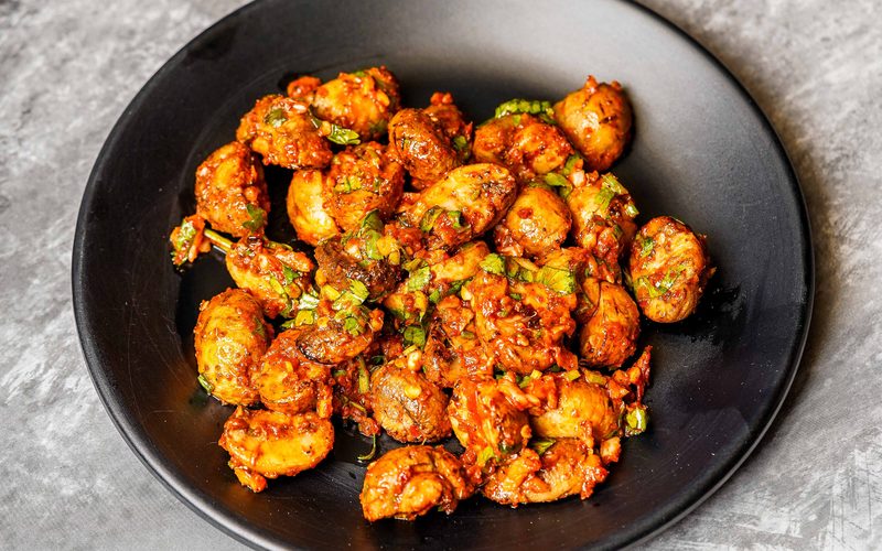 Chicken Choila at Mustang Thakali